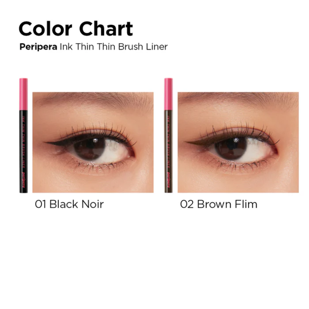 peripera - Ink Thin Thin Brush Liner - 2 Colors