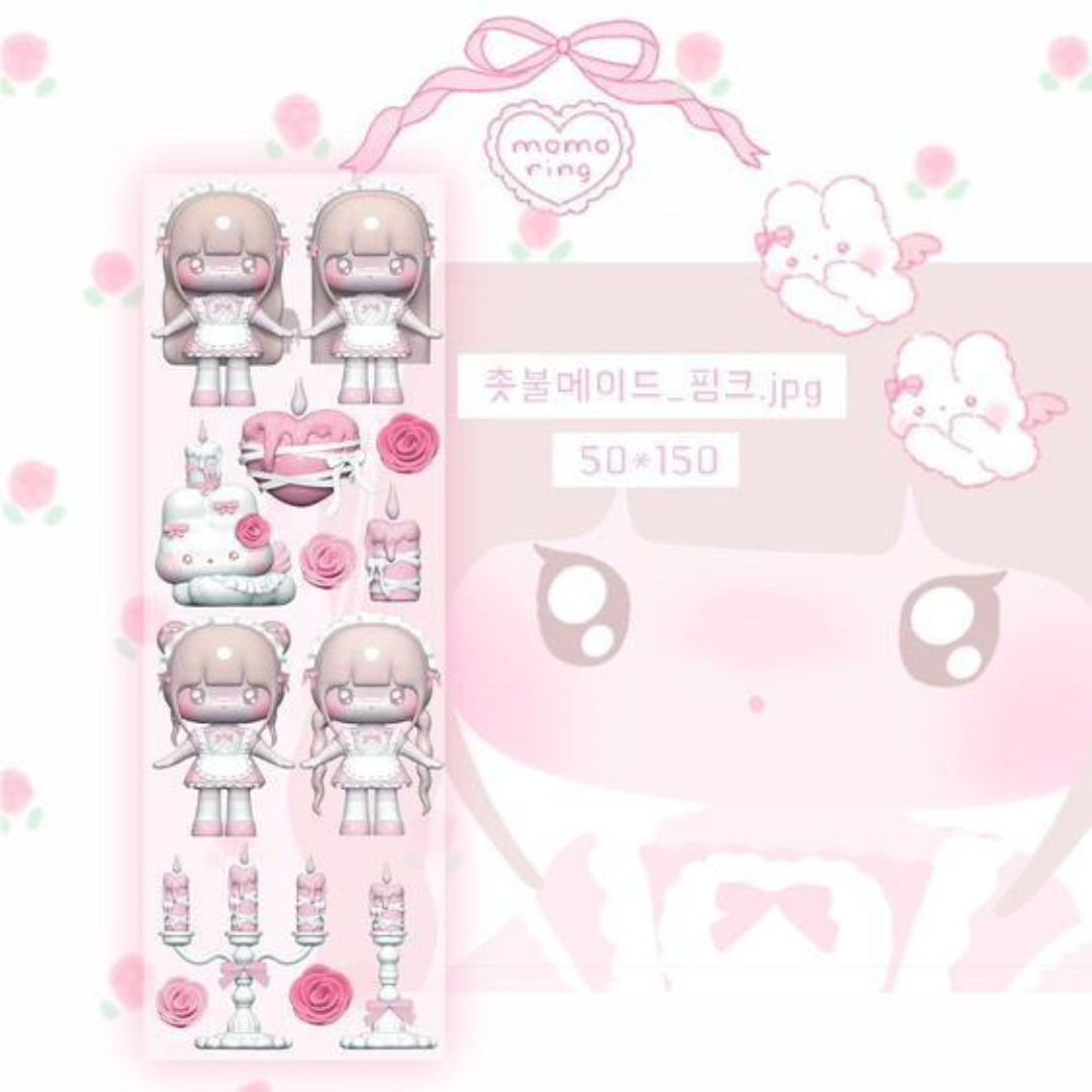 Momoring Lil Maid and Candle Pink Ver.