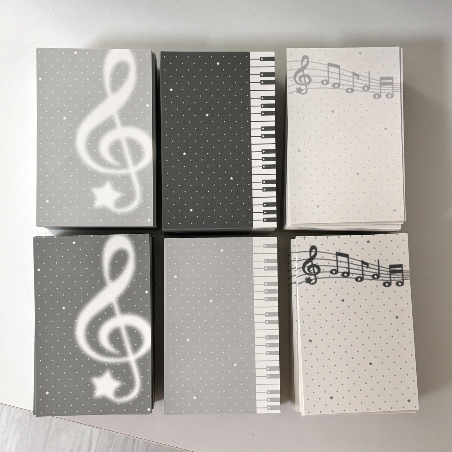 theglintof Monotone Music Note Sticker Set
