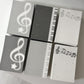 theglintof Monotone Music Note Sticker Set
