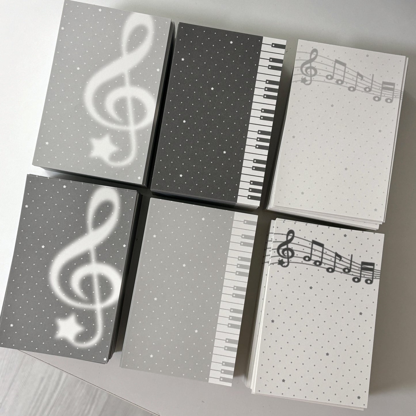 theglintof Monotone Music Note Sticker Set