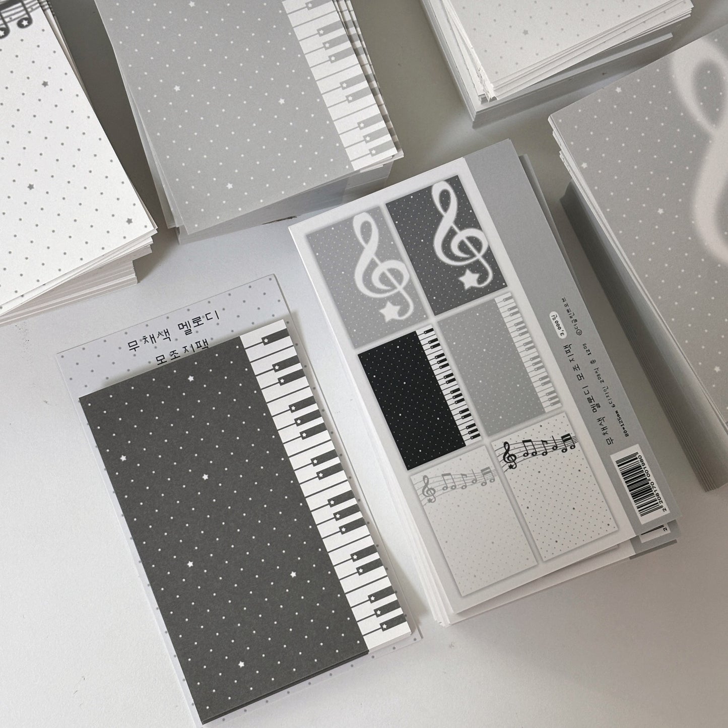 theglintof Monotone Music Note Sticker Set