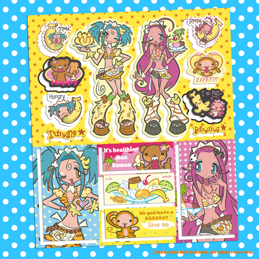 Invader Darling Banana Sticker