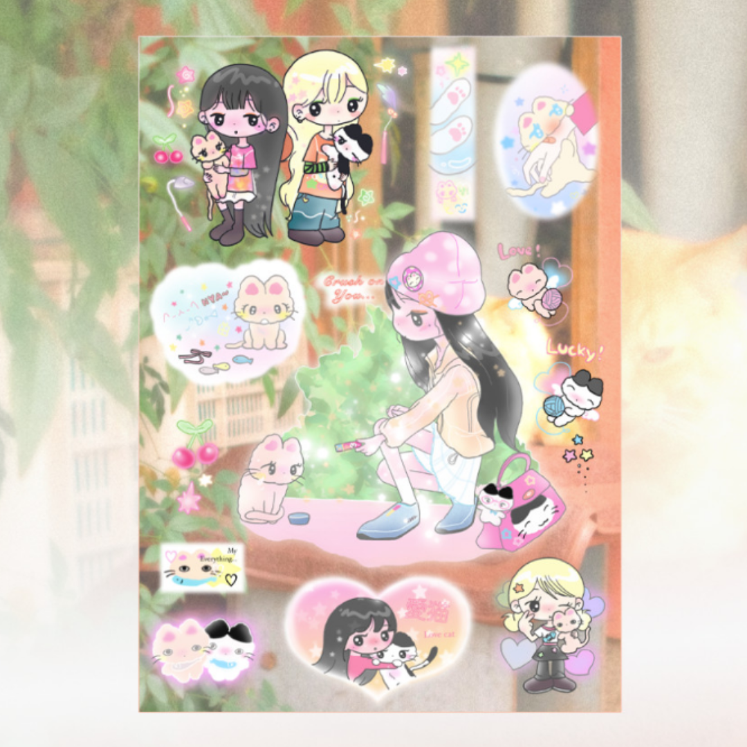 Nanasmood Crush On You Seal Sticker