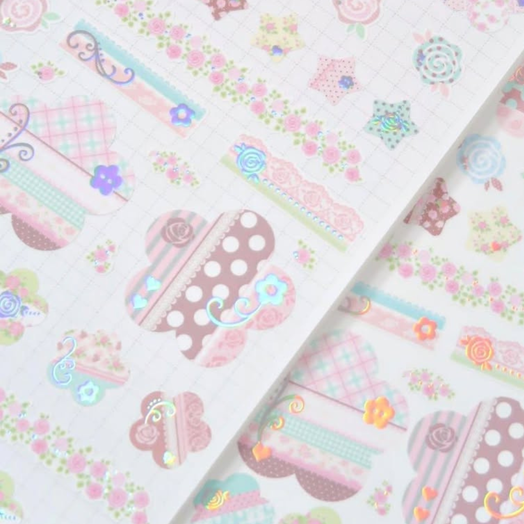 Pearly Button Blooming Garden Sticker
