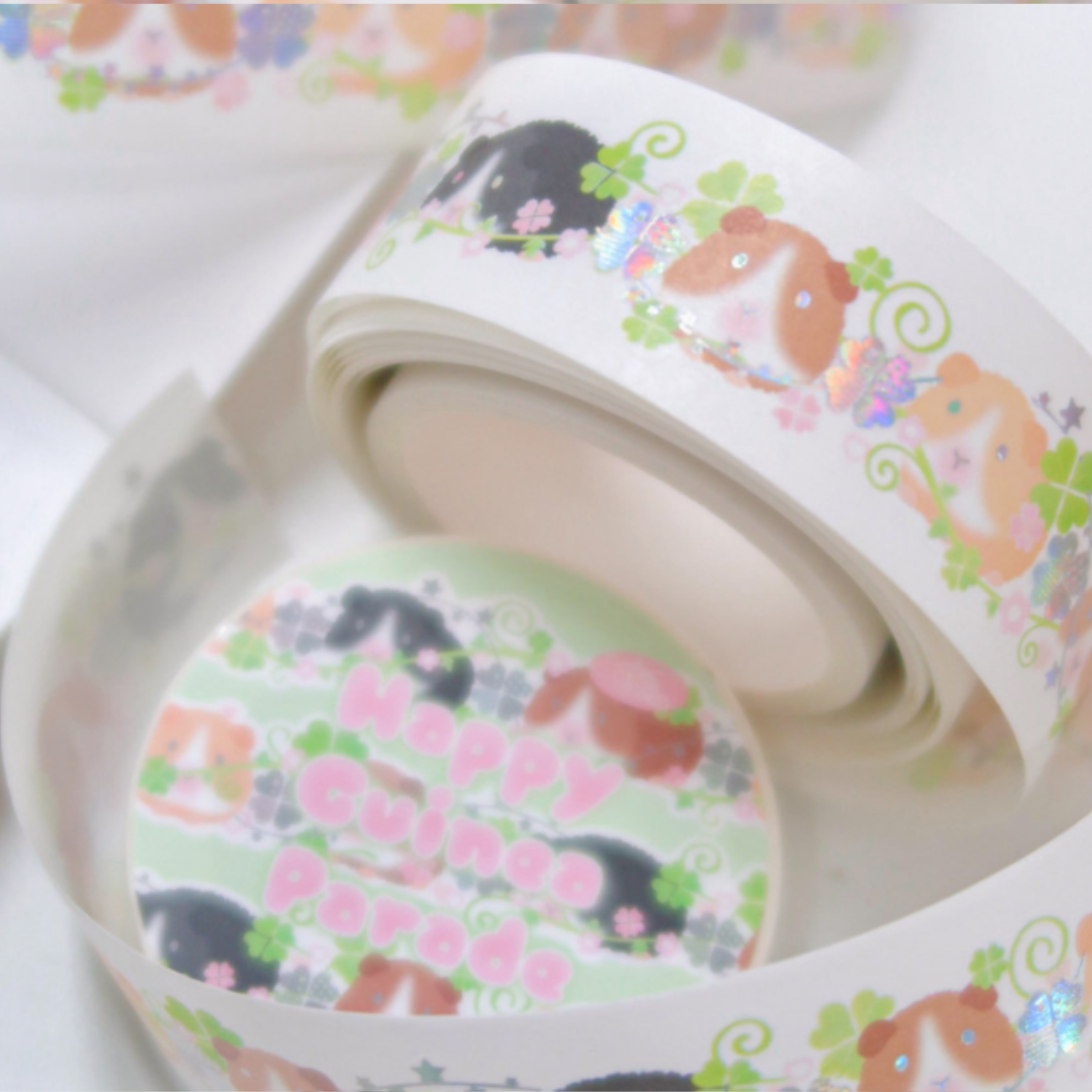 Pearly Button Guinea Parade Die-cut Masking Tape
