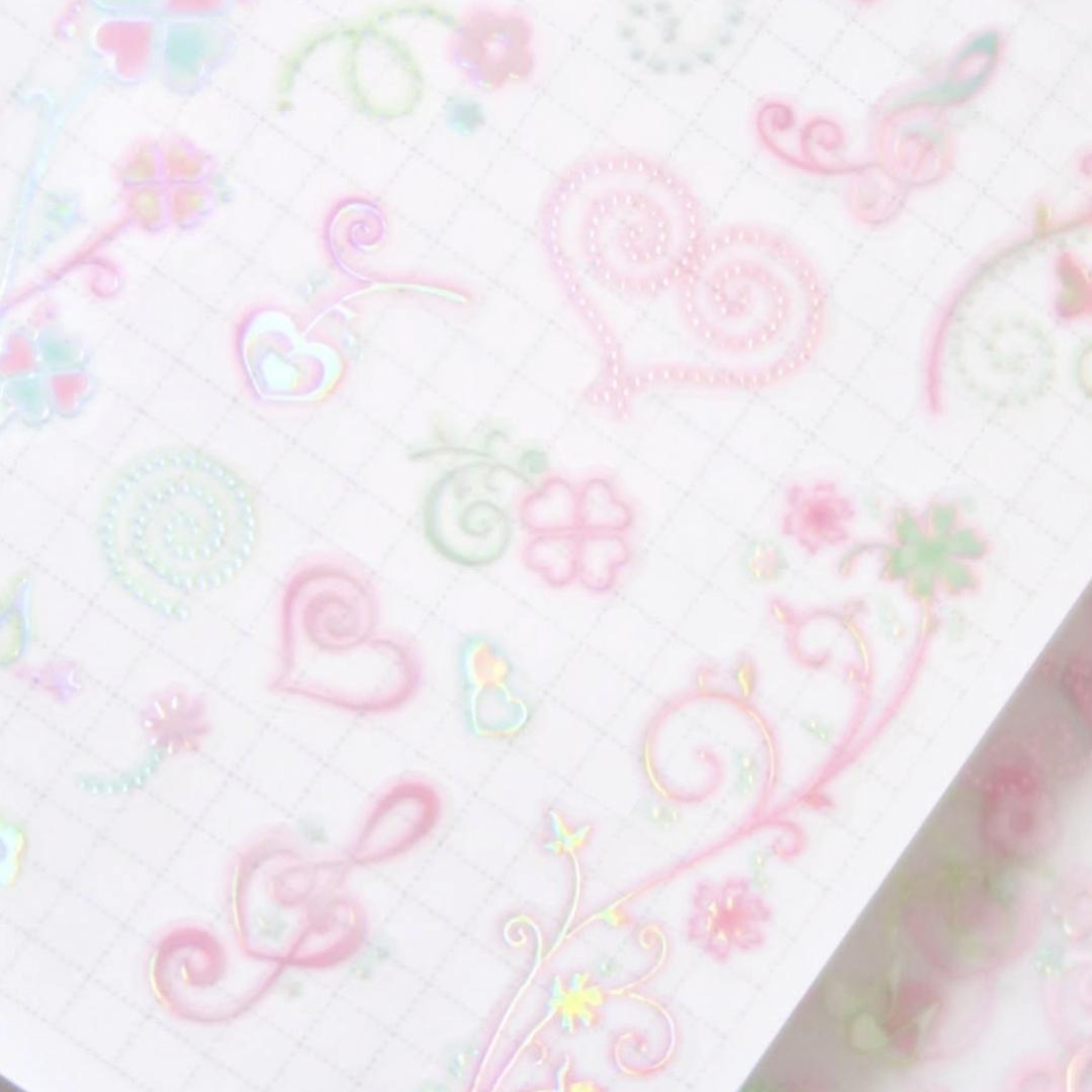 Pearly Button Glow Aurora Flow  Sticker
