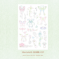 Pearly Button Silken Butterflies Sicker