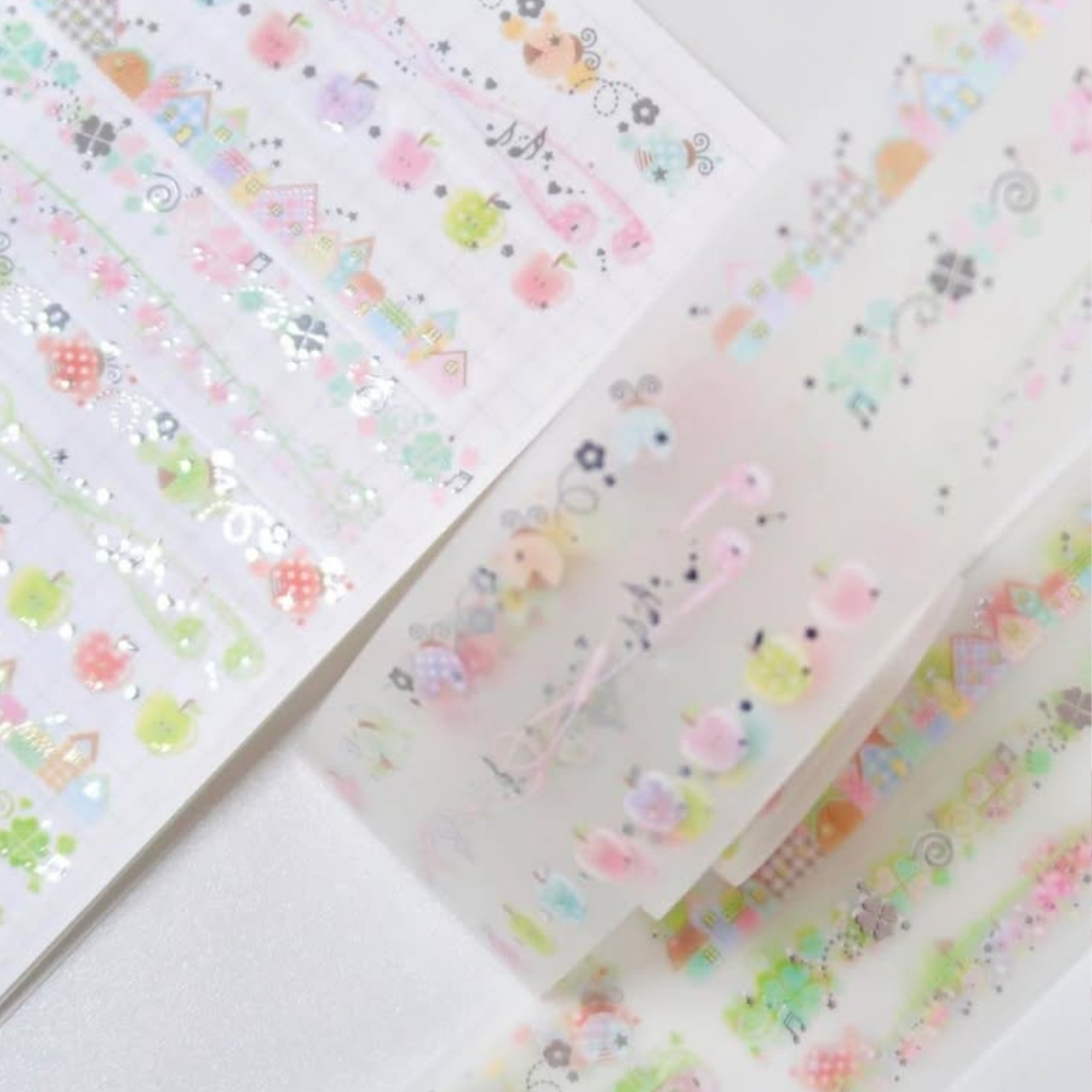 Pearly Button Breeze Silver-lining Tape