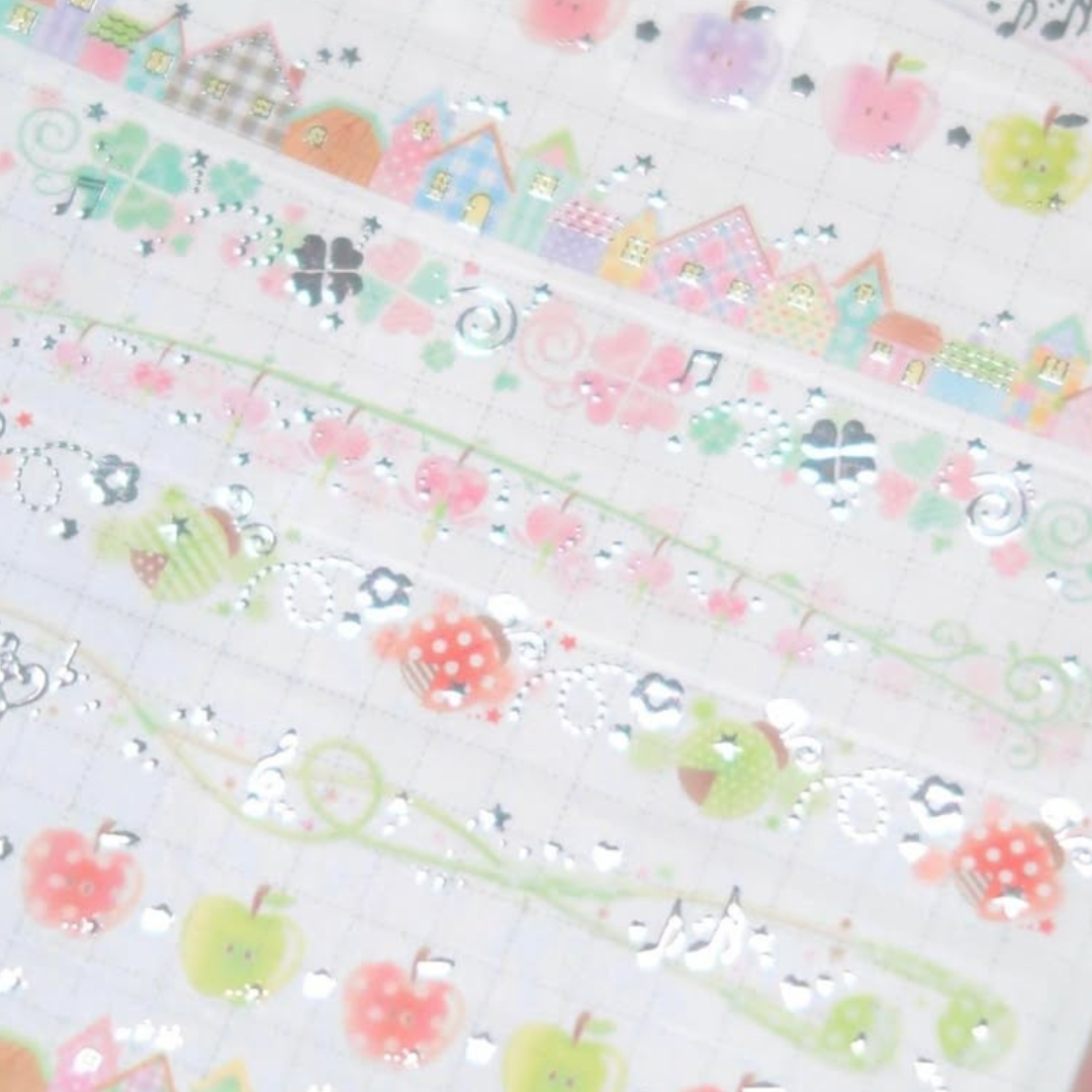 Pearly Button Breeze Silver-lining Tape