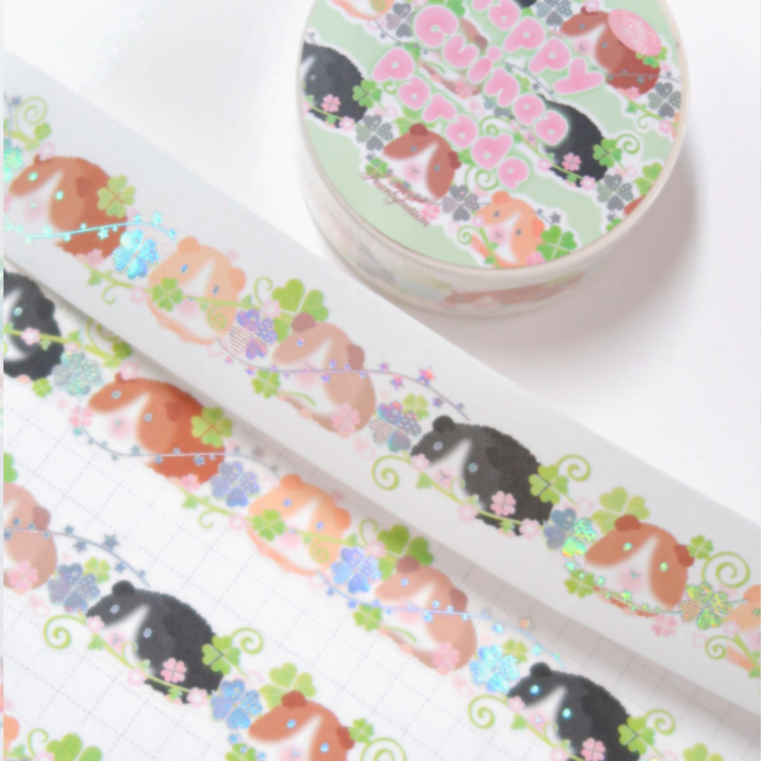 Pearly Button Guinea Parade Die-cut Masking Tape