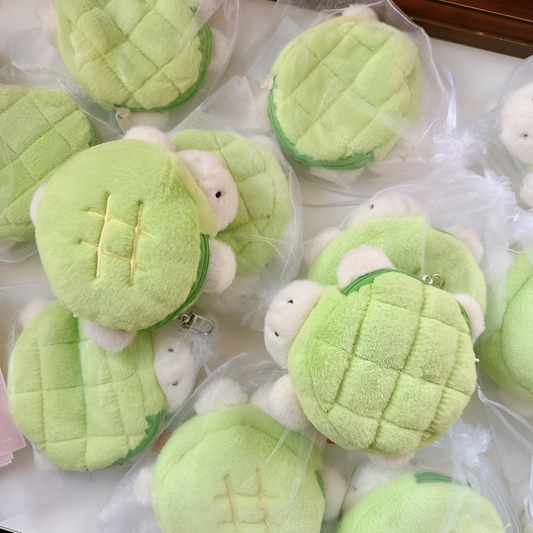 Pink Rue Green Turtle Pouch