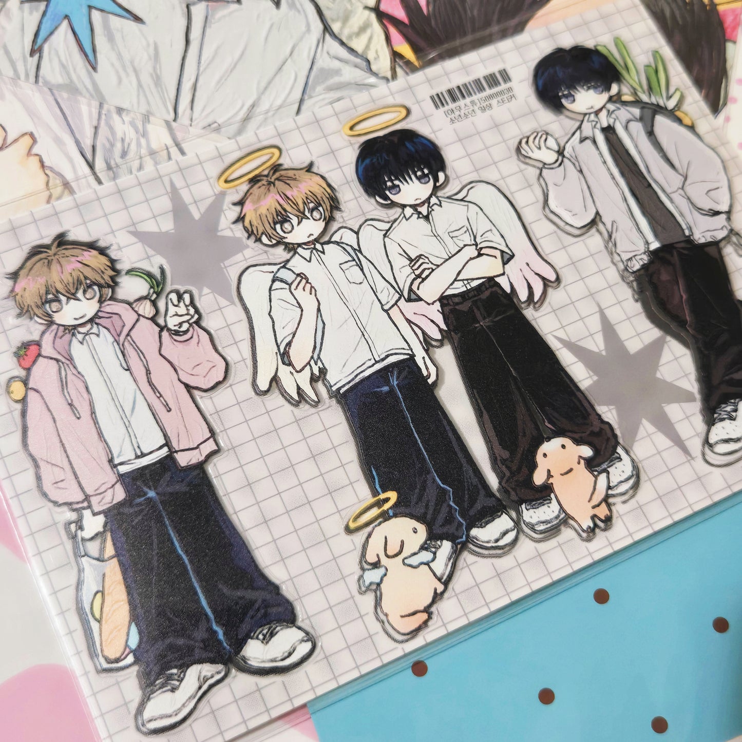Amustew Angel Puppy Boys Sticker