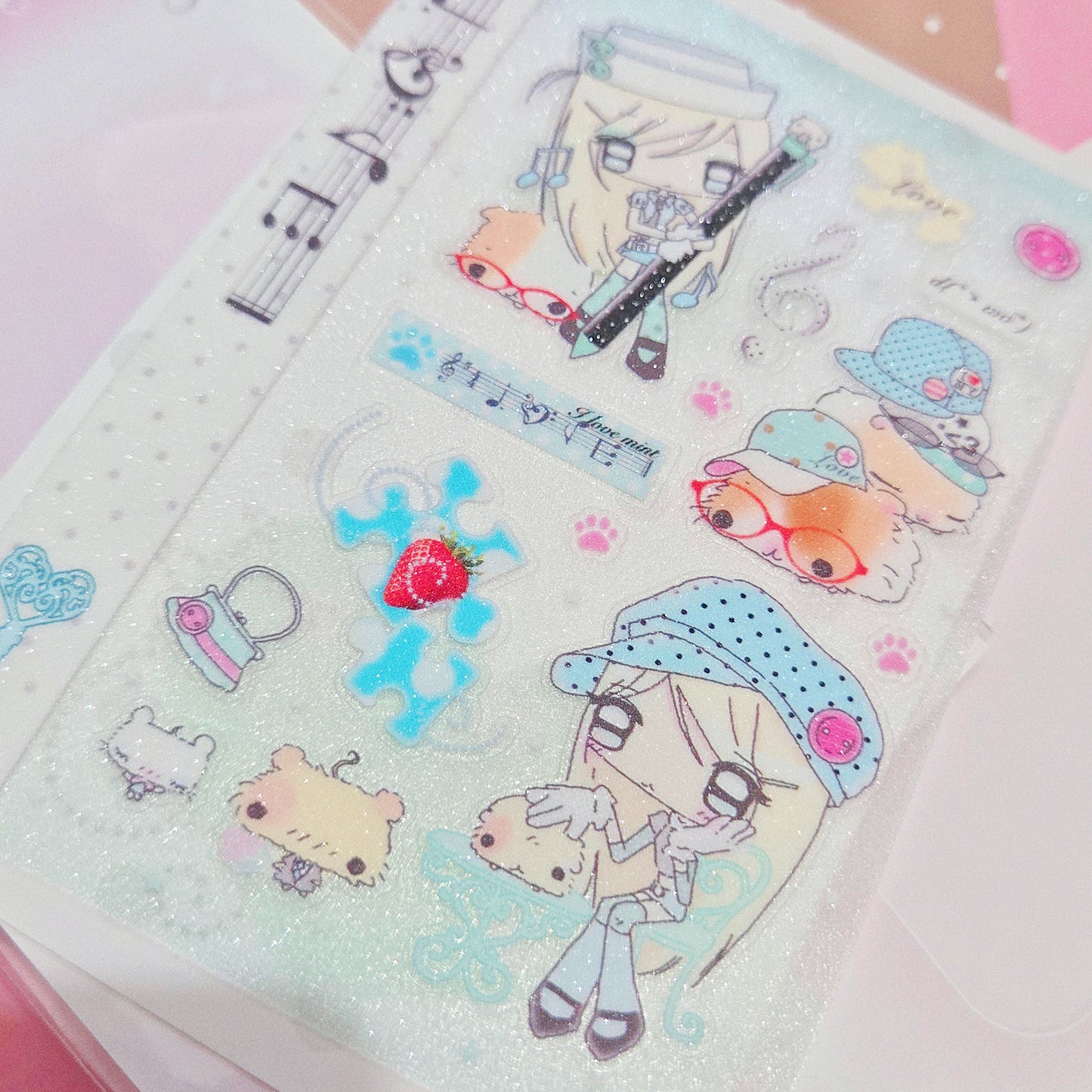 Happy Nyang Day Mint Core Sticker