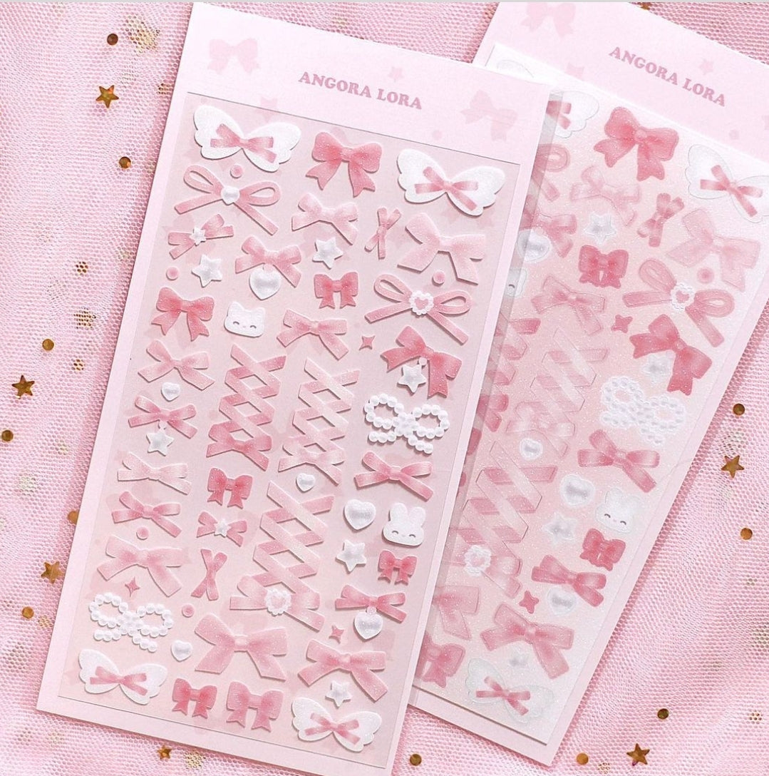 Angora lora Romantic Ribbon Sticker [6 vars]