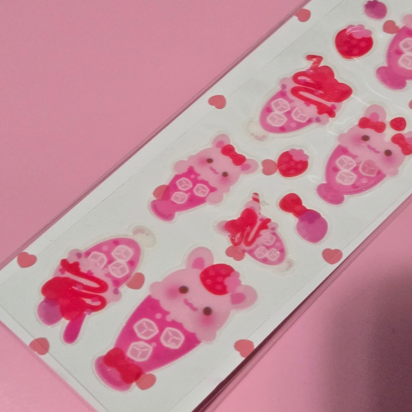 Seolkee Ilust. Strawberry Soda UV Seal Sticker