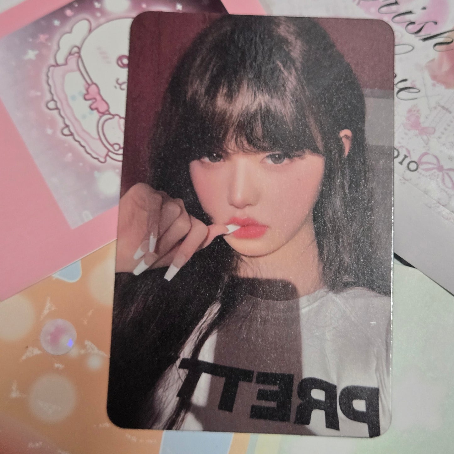 Ive Jang Wonyoung Secret Soundwave Fan Sign Photocard