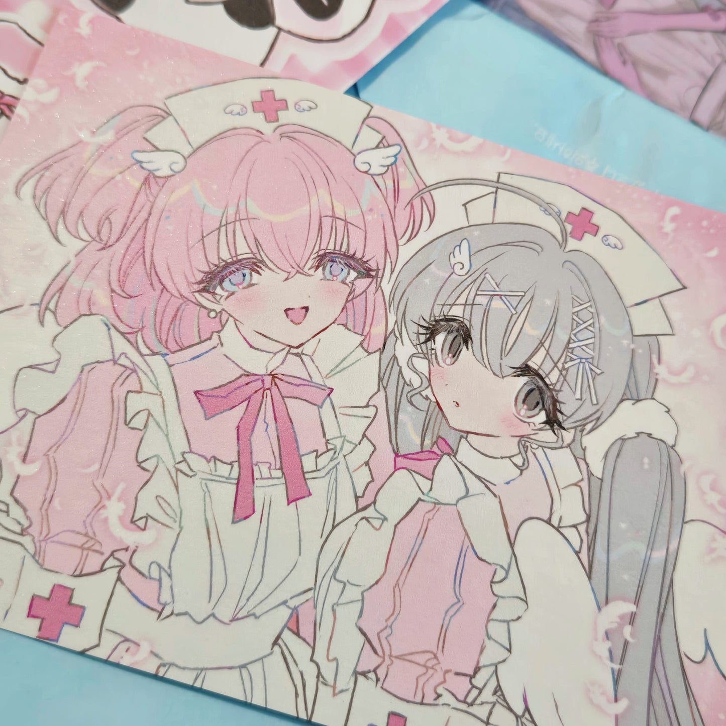 Bungbungkanatch Angelic Nurse Duo Postcard