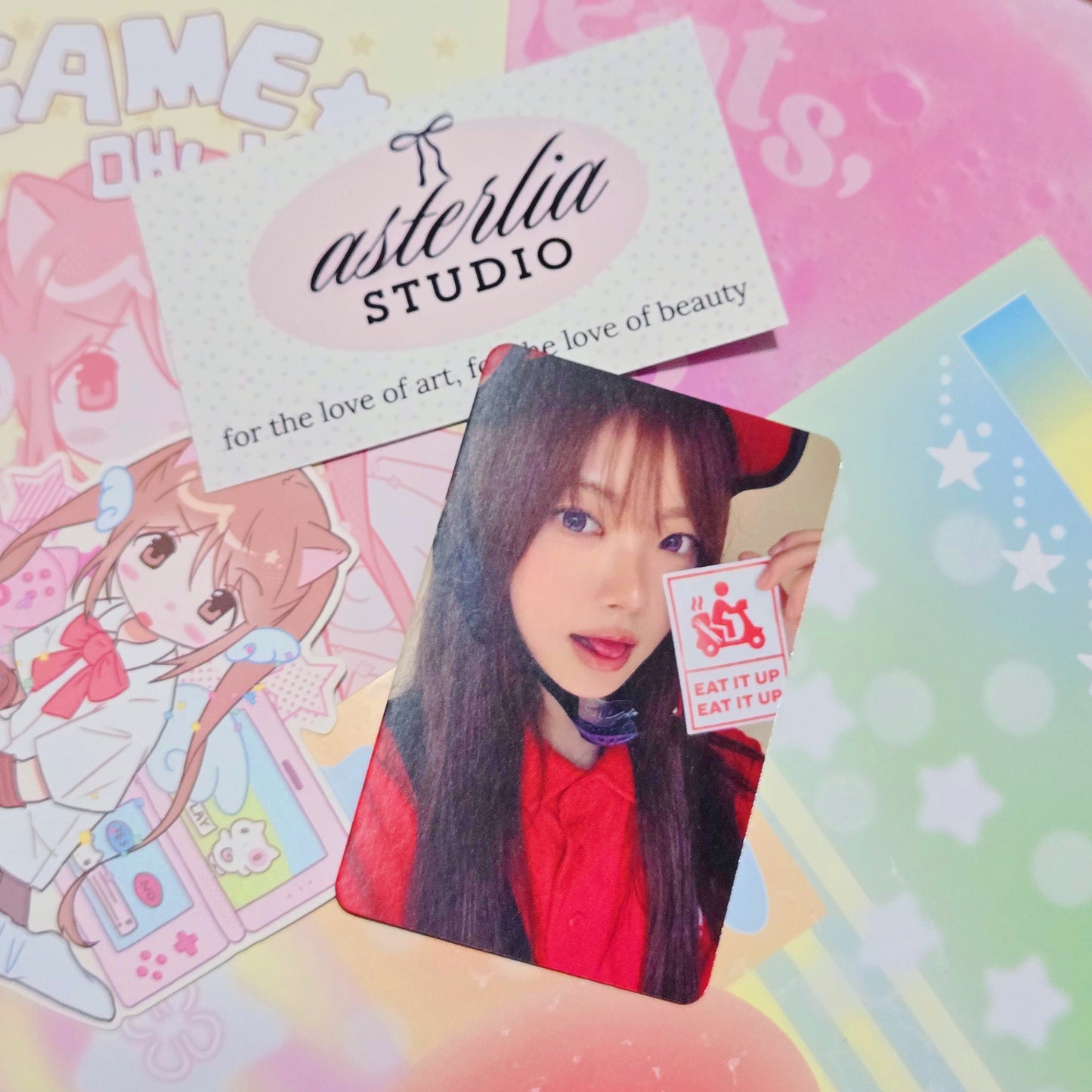 LE SSERAFIM Eunchae Spaghetti Apple Music Pre-order Photocard