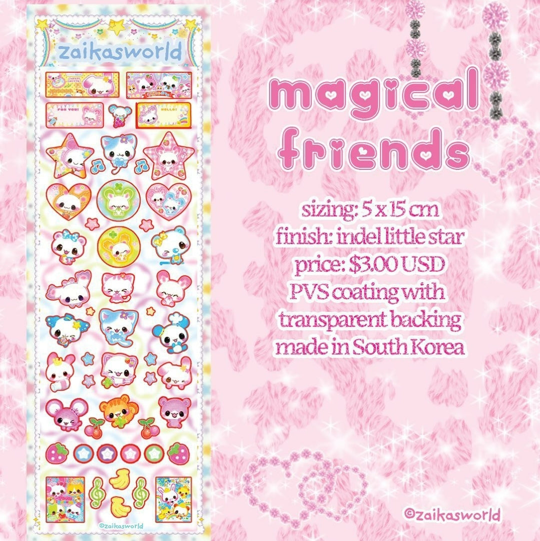 Zaikasworld magical friends sticker