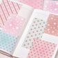 Pearly Button Mixed Pattern Memo Paper Set