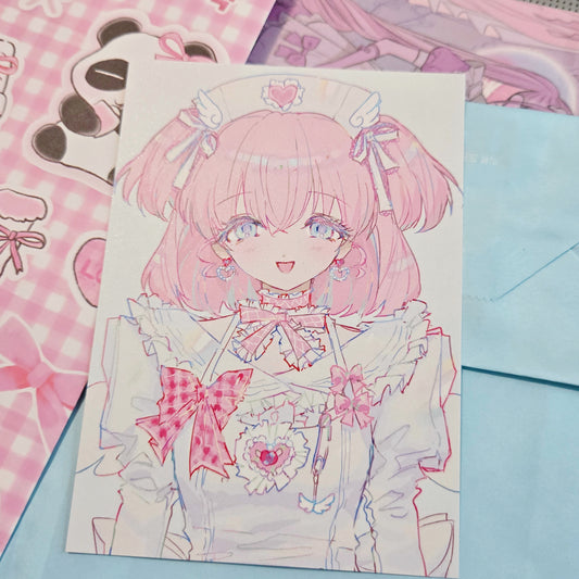 Bungbungkanatch Angel Nurse Healing Smile Postcard