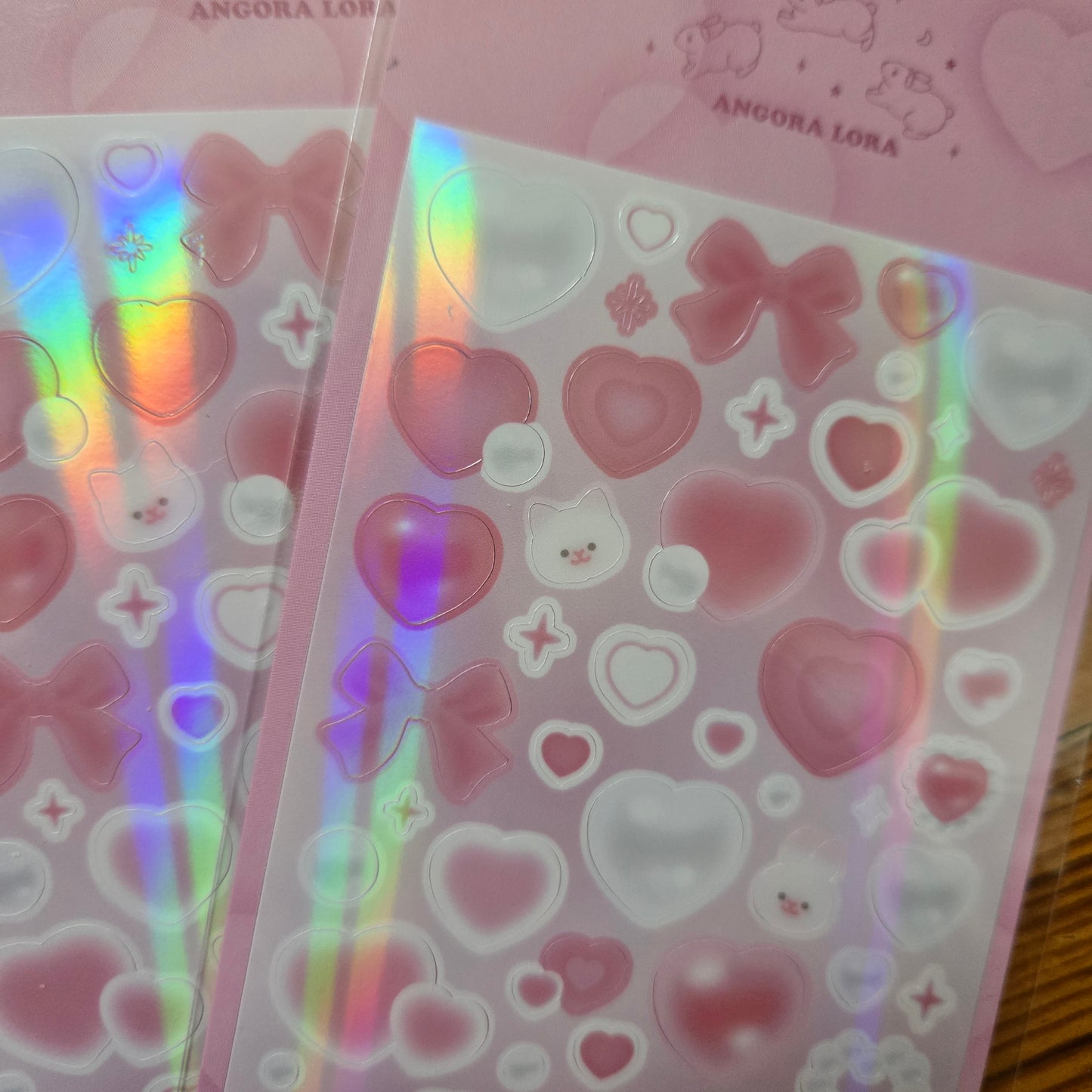 Angora Lora Romantic Pearl Heart Sticker [7 vars]