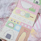 Pink Rue Rectangle Japanese Food Memo Sticker