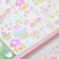 Pearly Button Aurora Fairy Mushroom Kiss-cut Tape