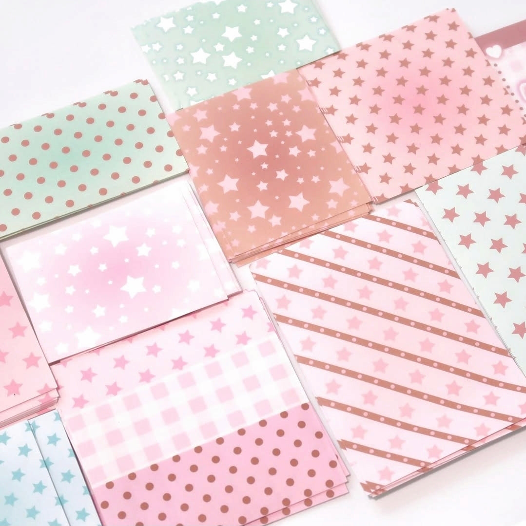 Pearly Button Mixed Pattern Memo Paper Set