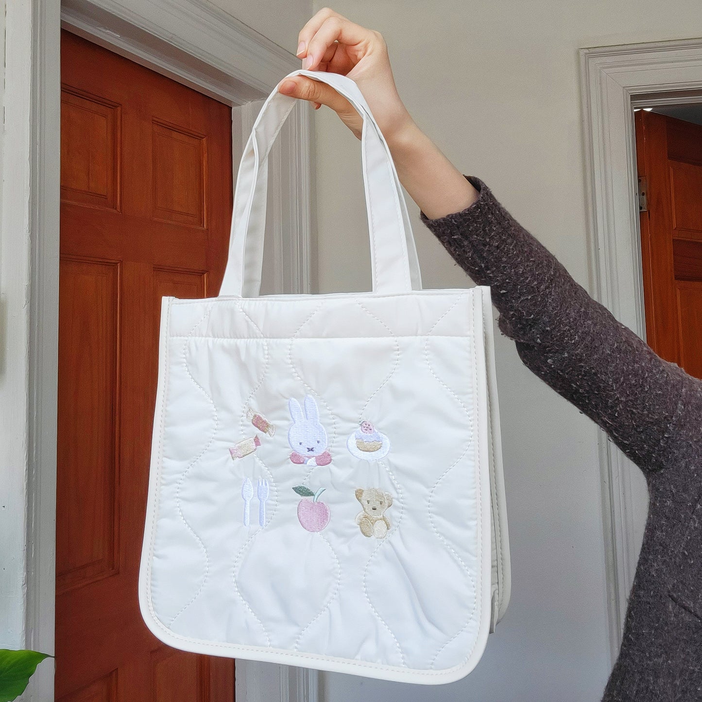 Marimocraft - Miffy Quilted Square Tote Bag