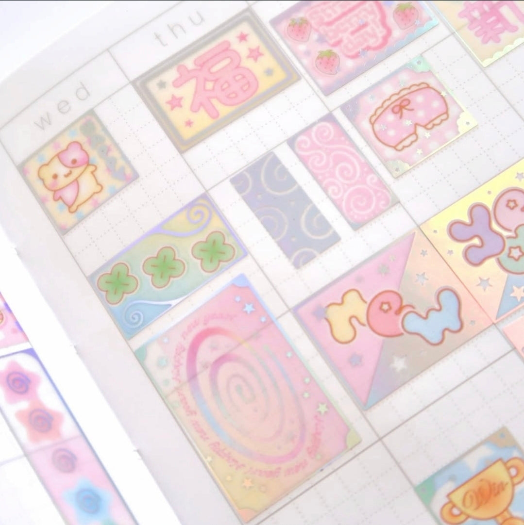 Pearly Button Huggy Newbies Sticker