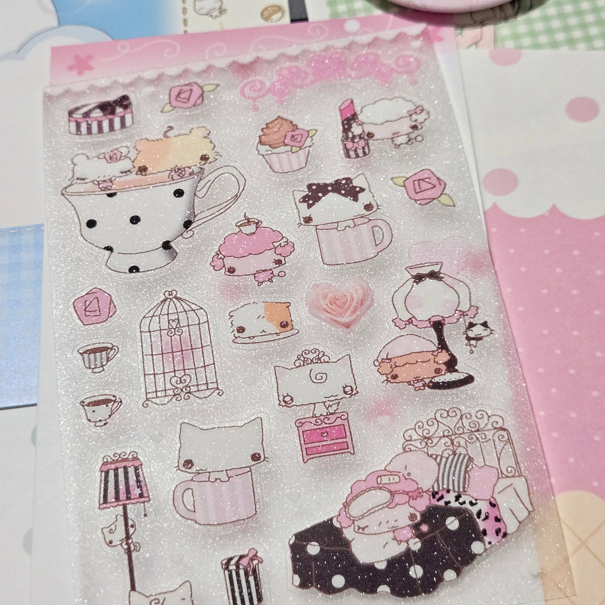 Happy Nyang Day Rose Tea-Time Sticker