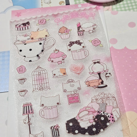 Happy Nyang Day Rose Tea-Time Sticker