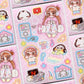 Pink Rue Otaku Daily Life Sticker (2 vars)