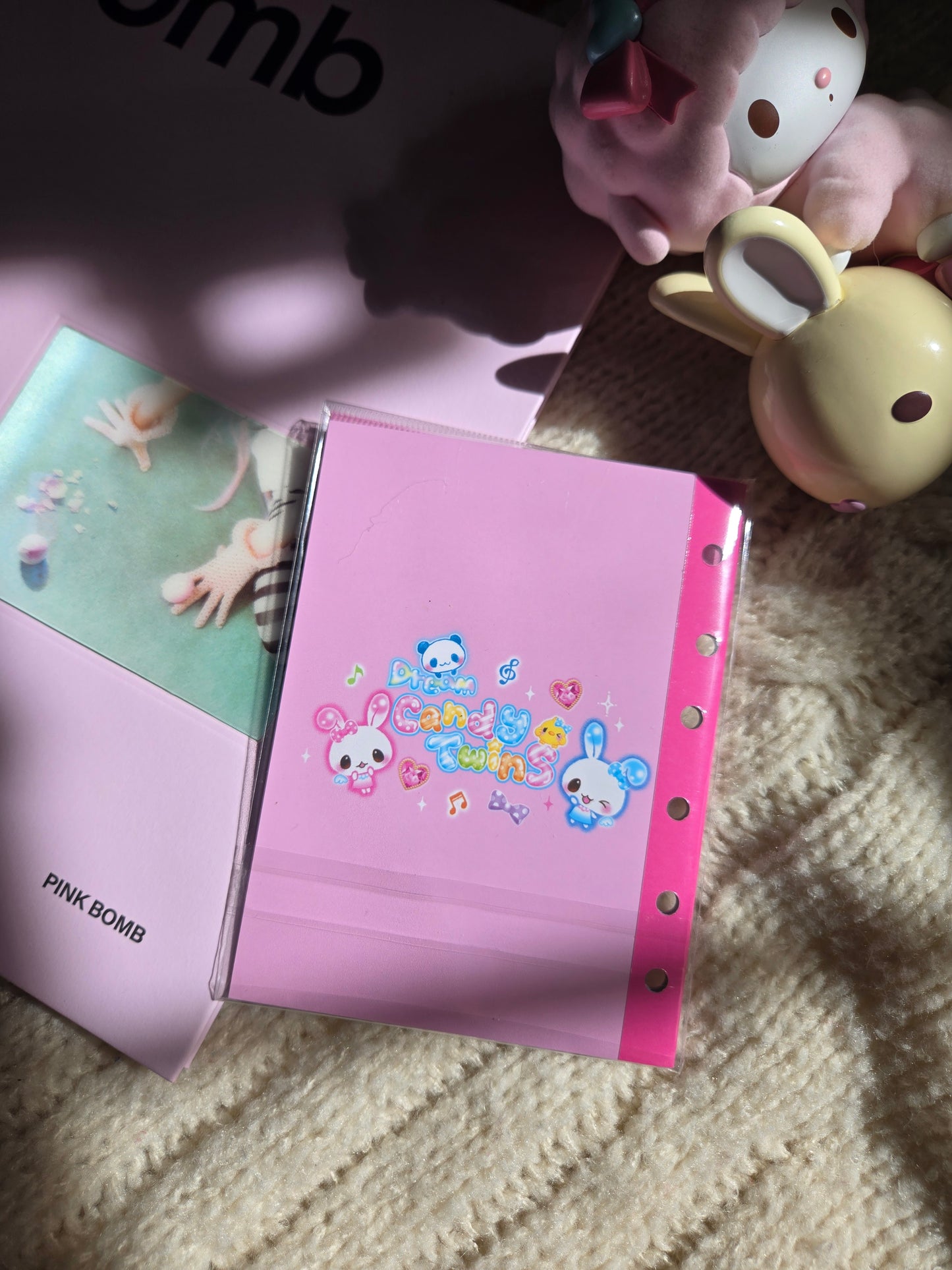 Q-Lia Pink Bunny Reuseable Sticker Book