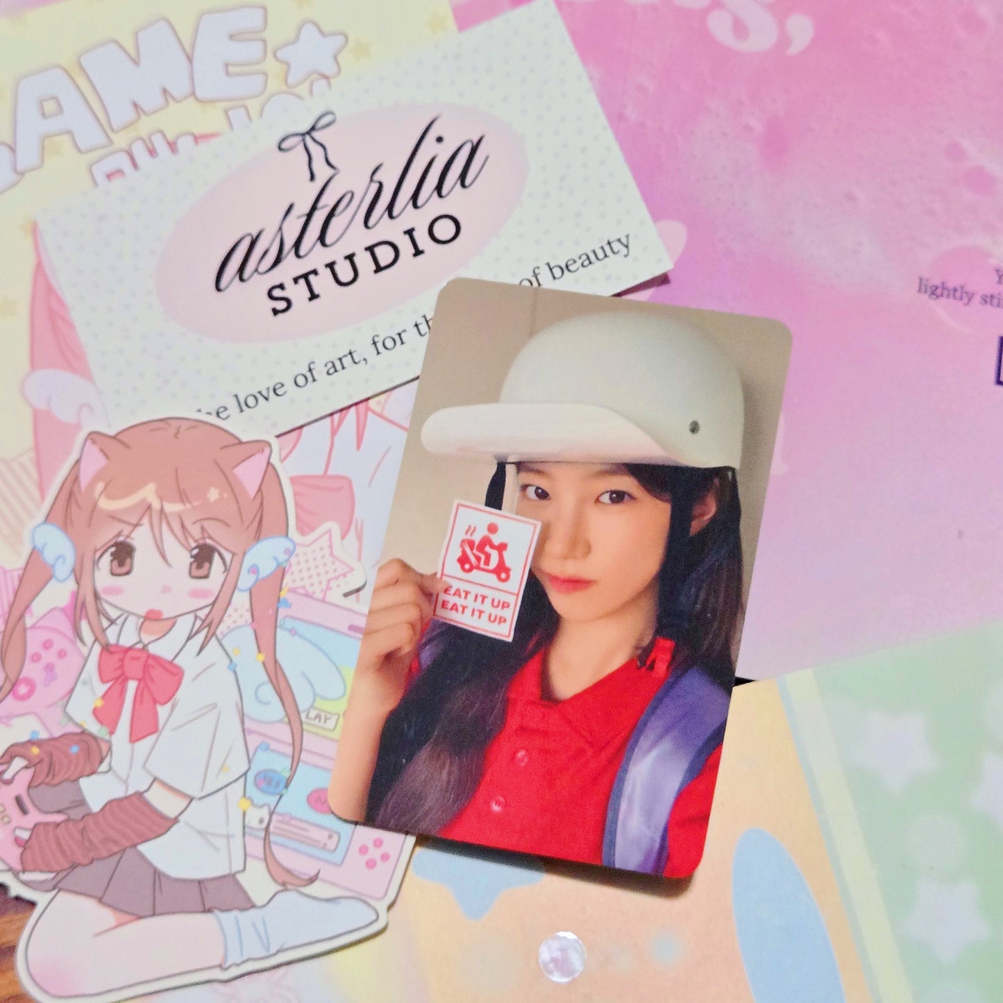 LE SSERAFIM Kazuha Spaghetti Apple Music Pre-order Photocard