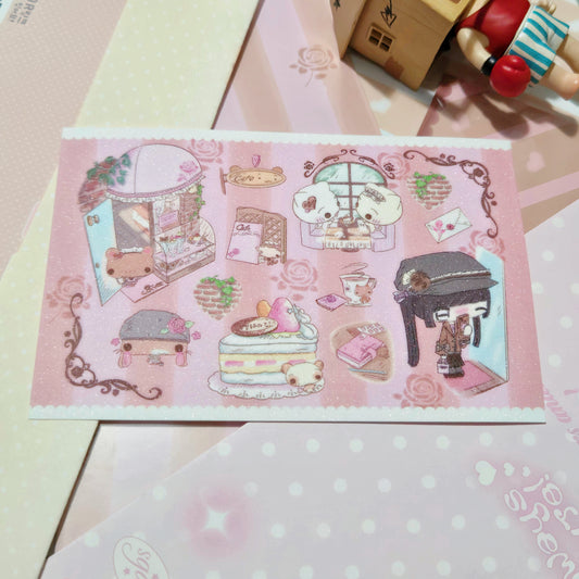 Happy Nyang Day One Day At A Cafe Sticker