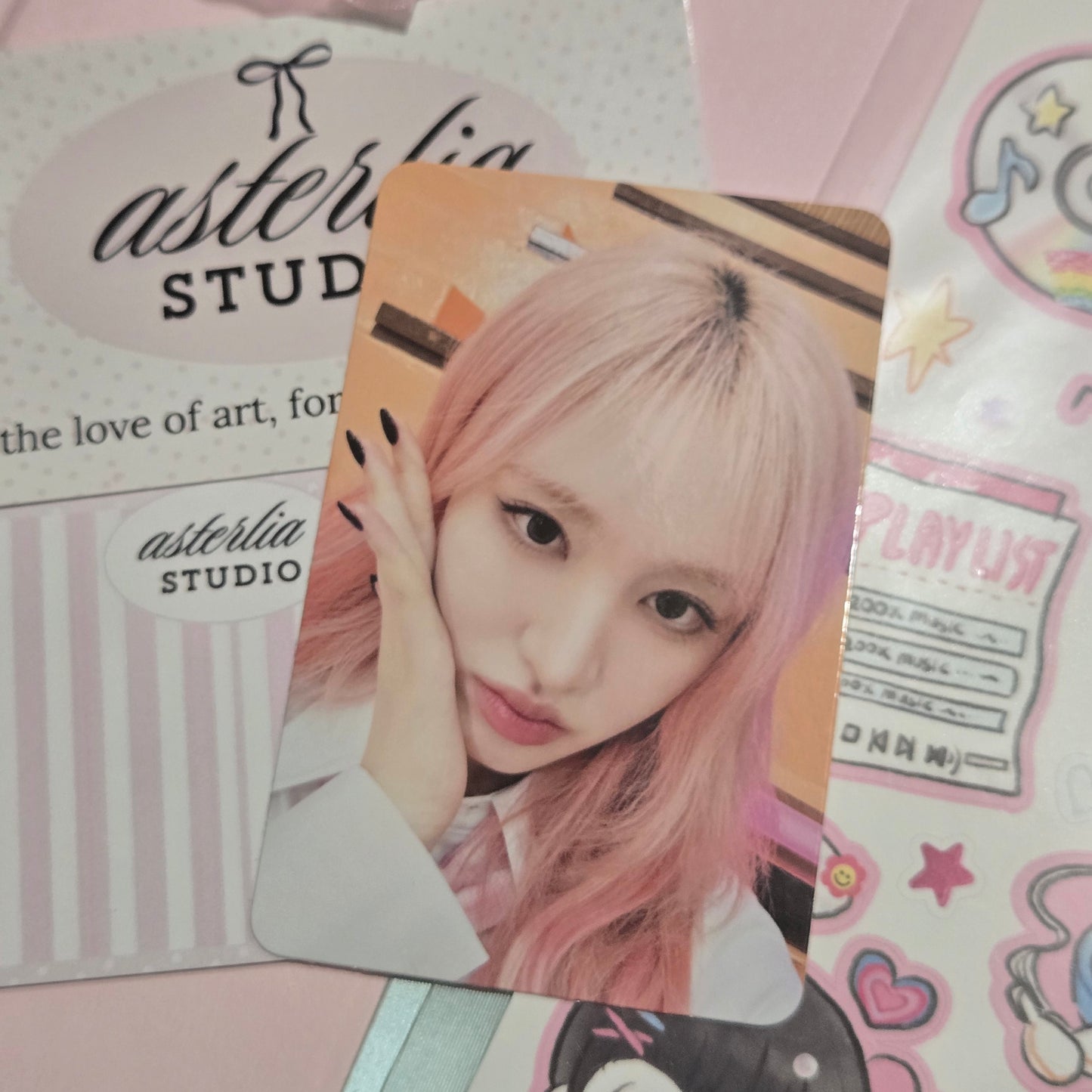IVE Liz Secret Soundwave Fan Sign Photocard