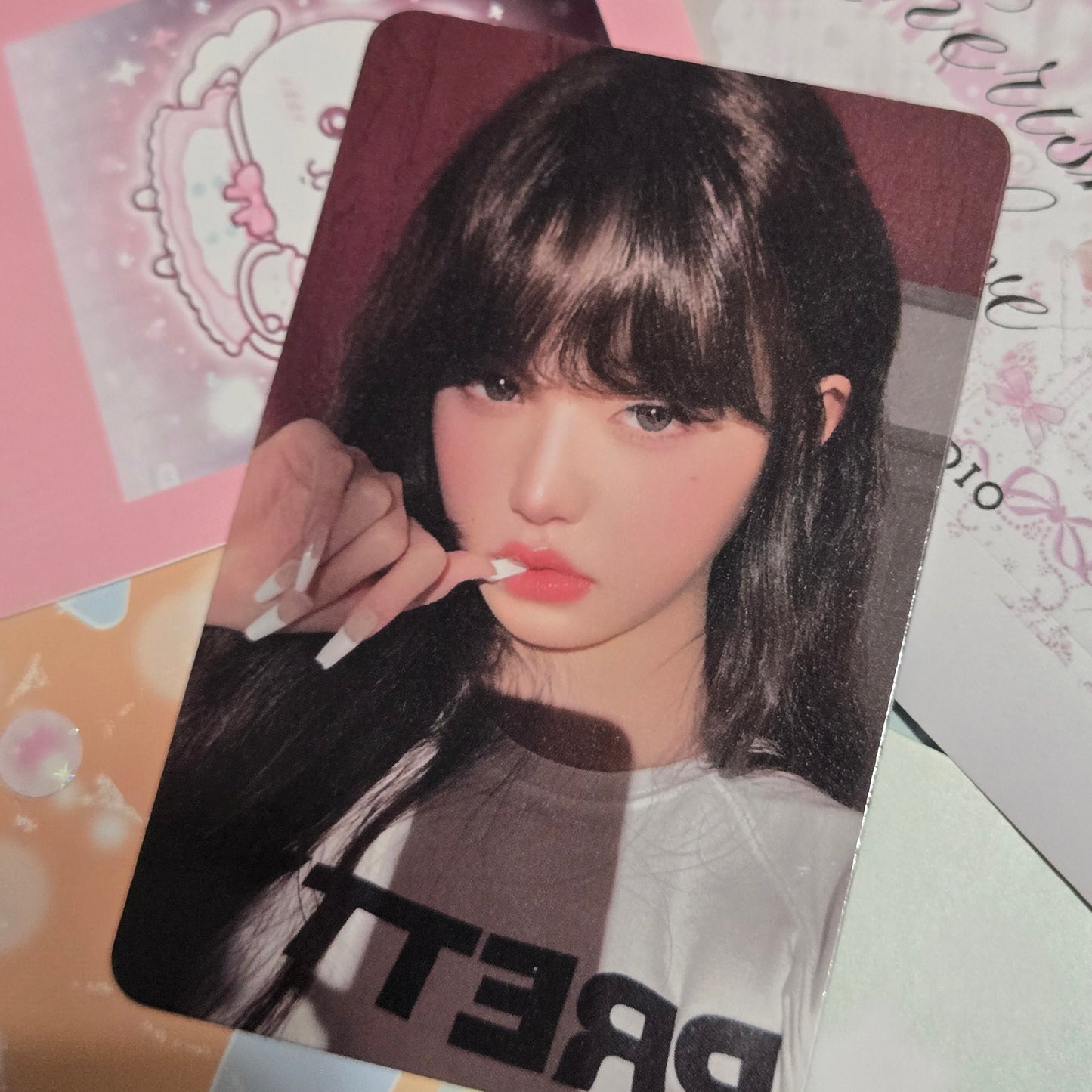 Ive Jang Wonyoung Secret Soundwave Fan Sign Photocard