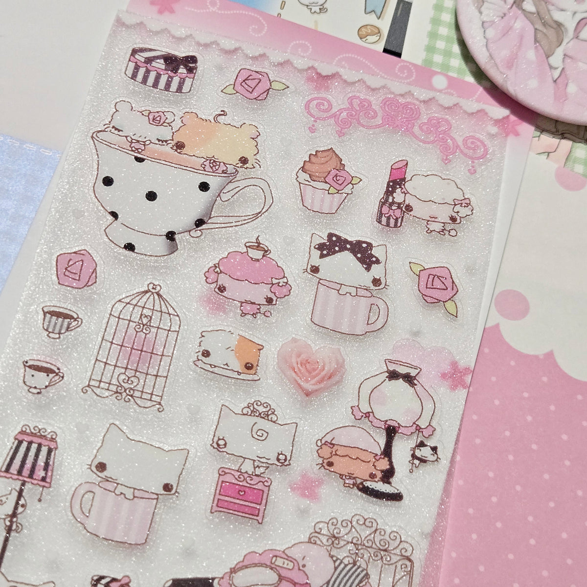 Happy Nyang Day Rose Tea-Time Sticker