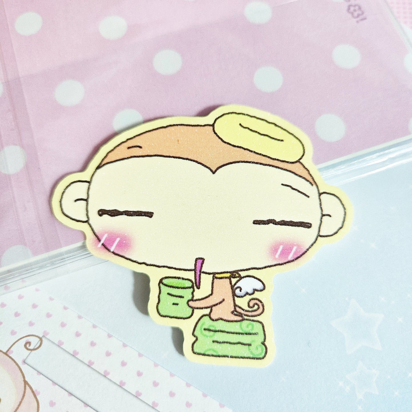 Happy Nyang Day Chill Die-Cut Sticker (3 vars)