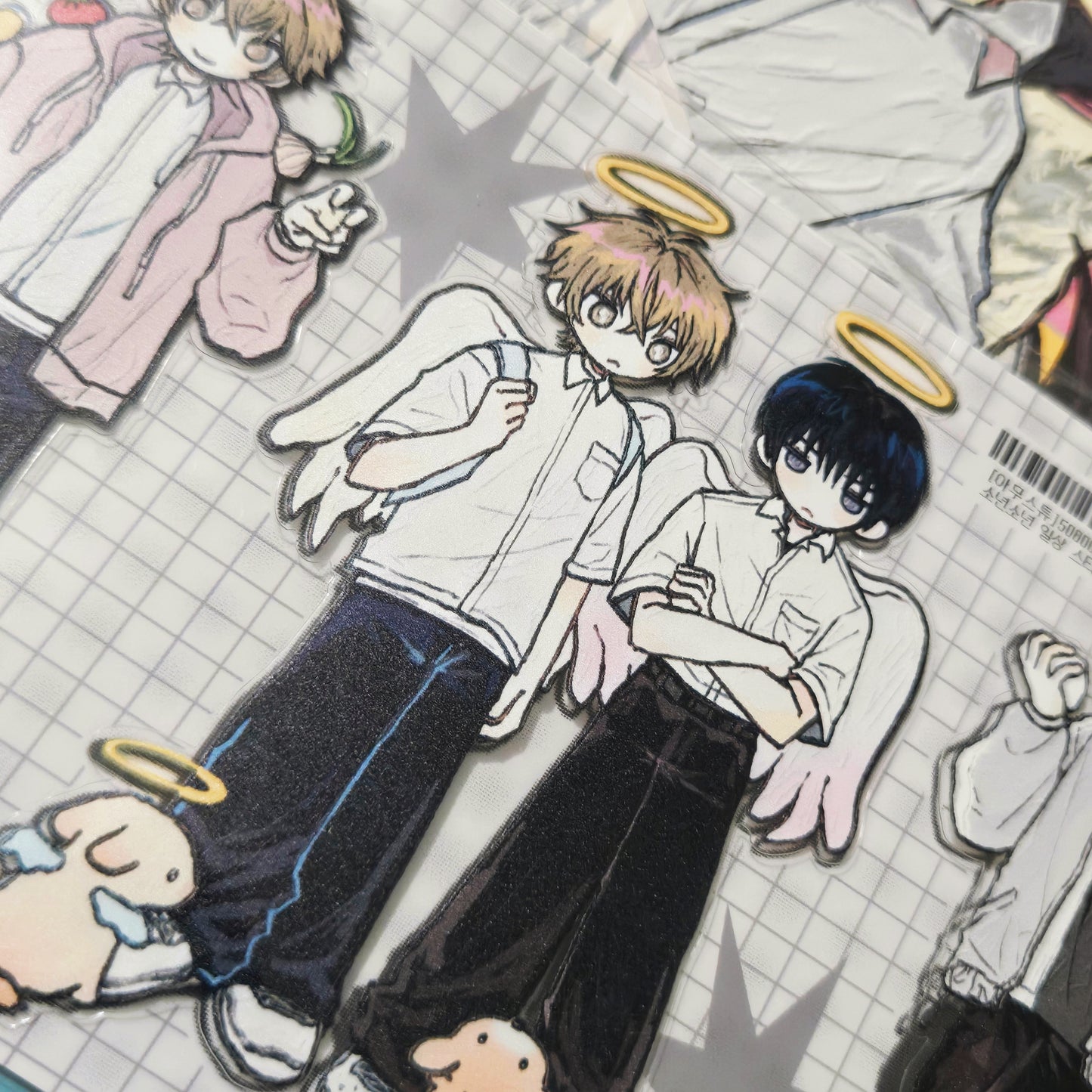 Amustew Angel Puppy Boys Sticker