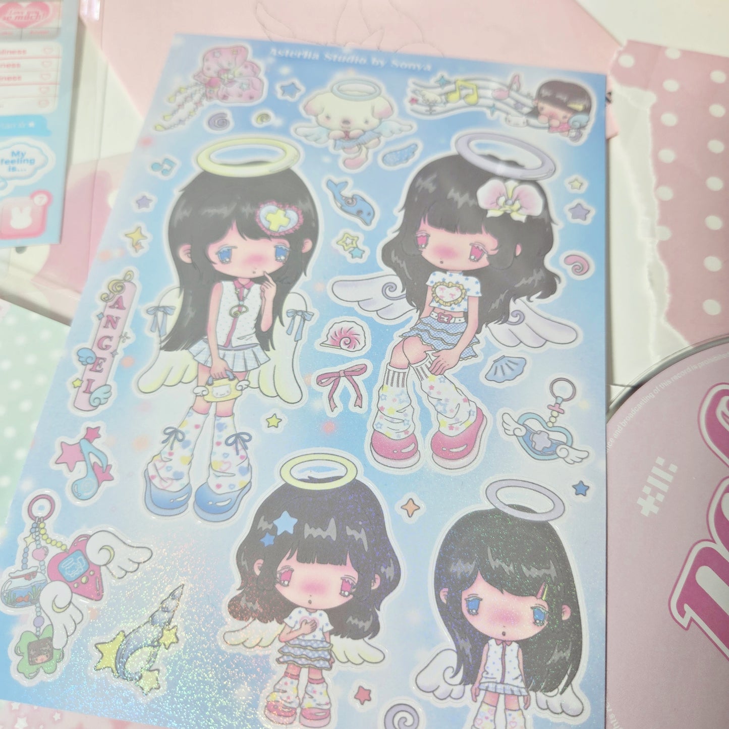 Asterlia Studio by Sonya: Tropical Blue Angel Sticker