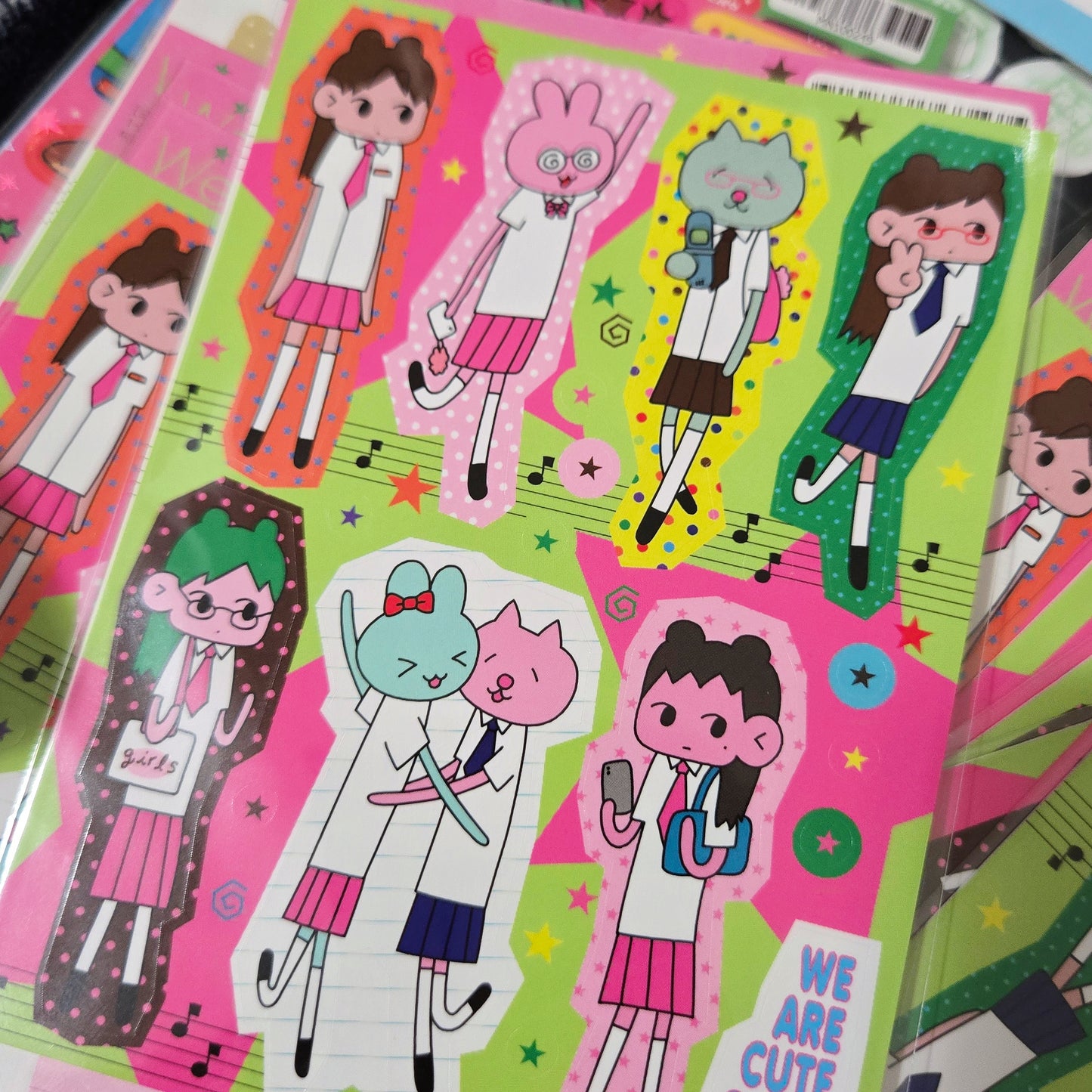 MonanBear We are Cute Girls Sticker