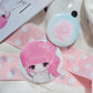 Coral Tree Rose Girl Button Pin Set