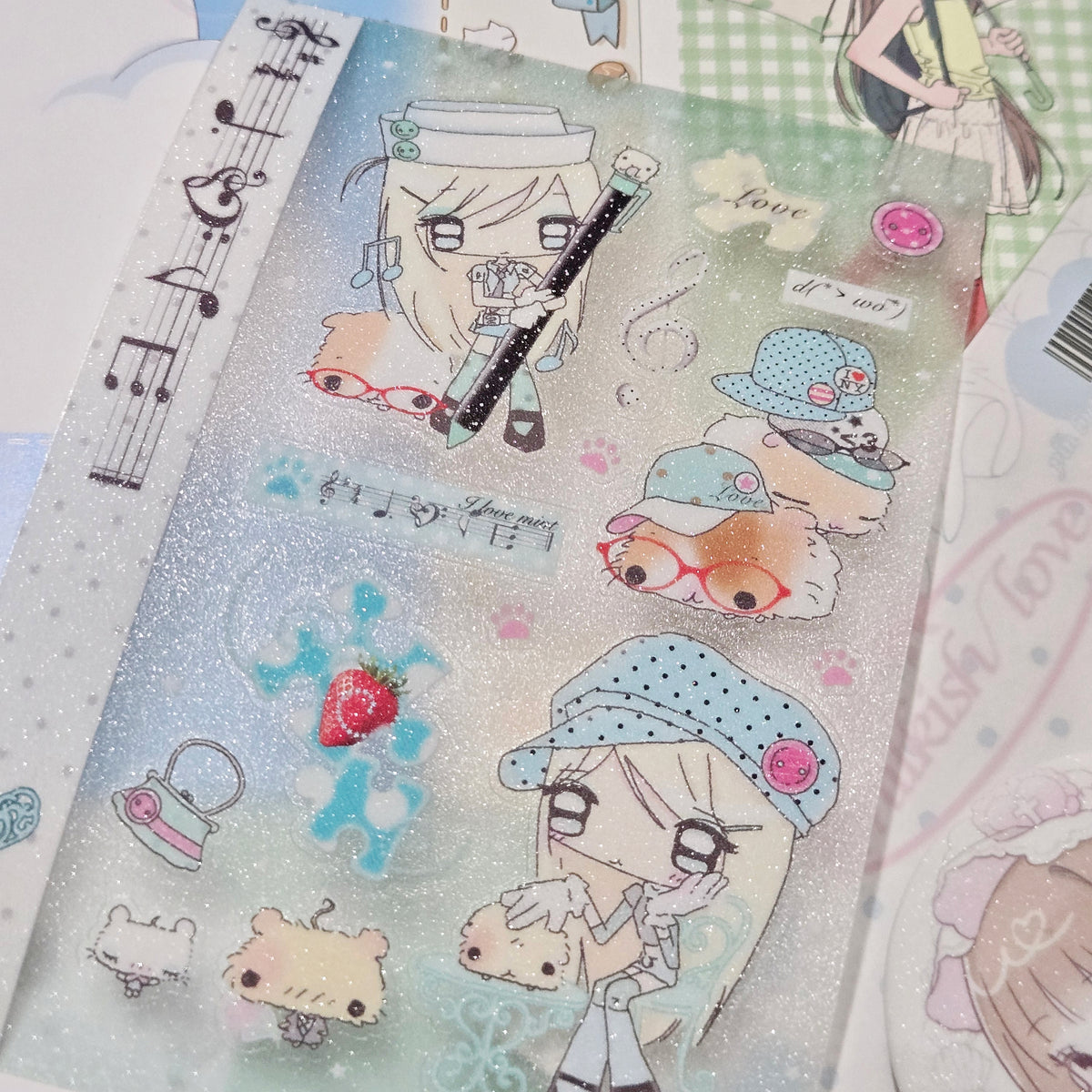 Happy Nyang Day Mint Core Sticker