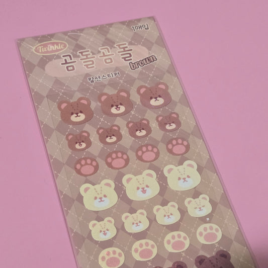 Manta Box Brown Bear sticker