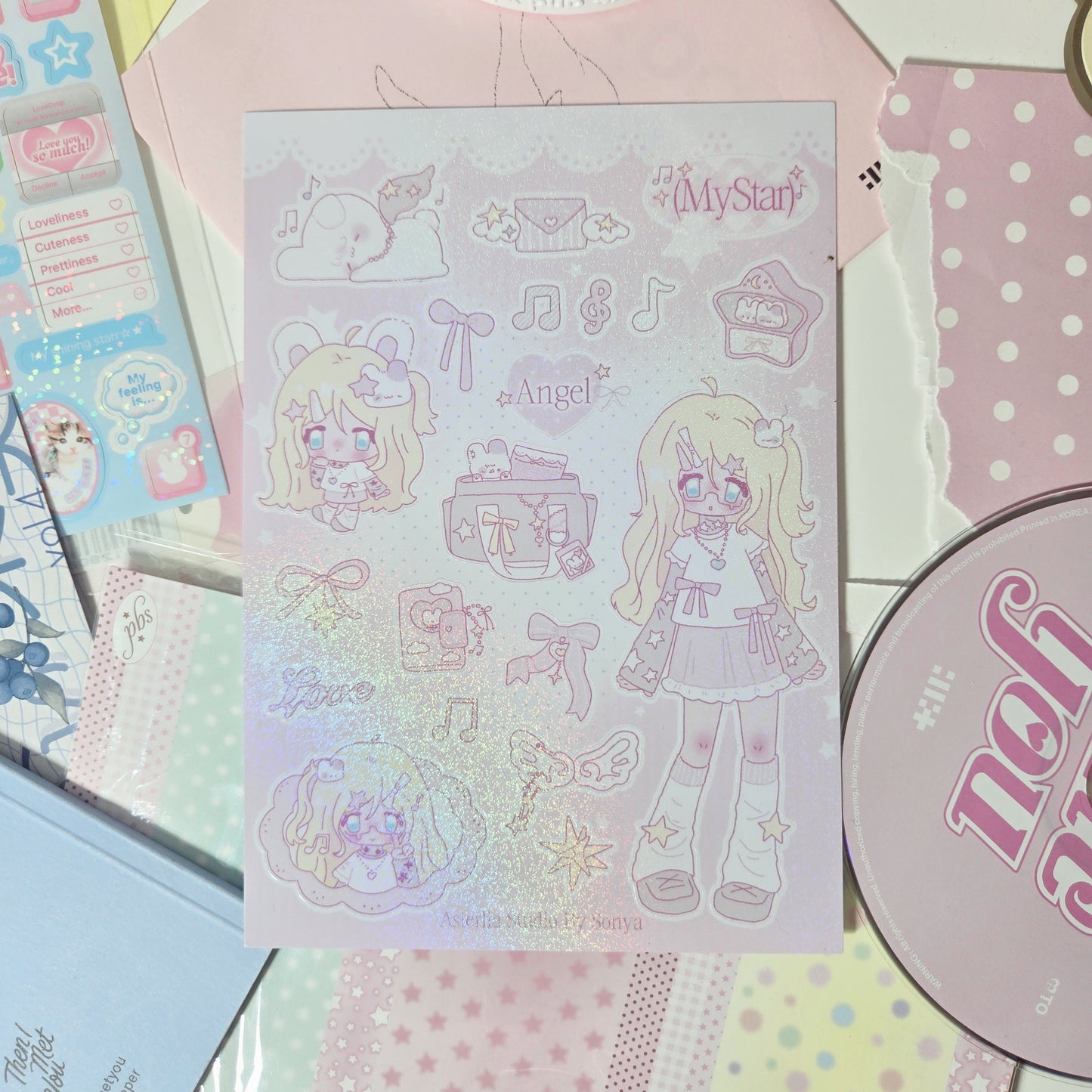 Asterlia Studio by Sonya: My Pink Star Sticker