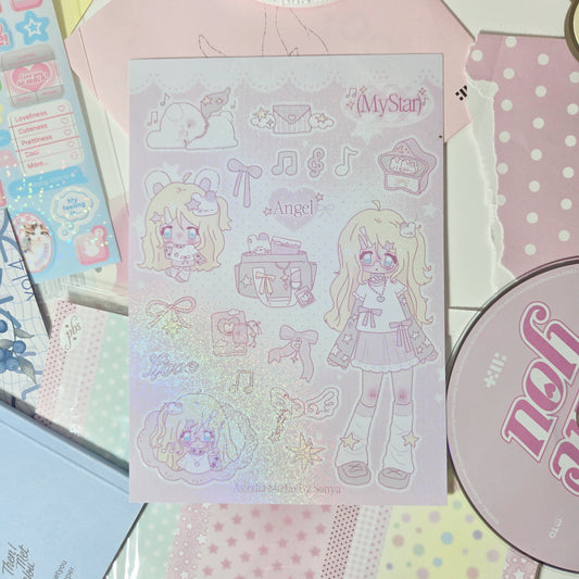 Asterlia Studio by Sonya: My Pink Star Sticker